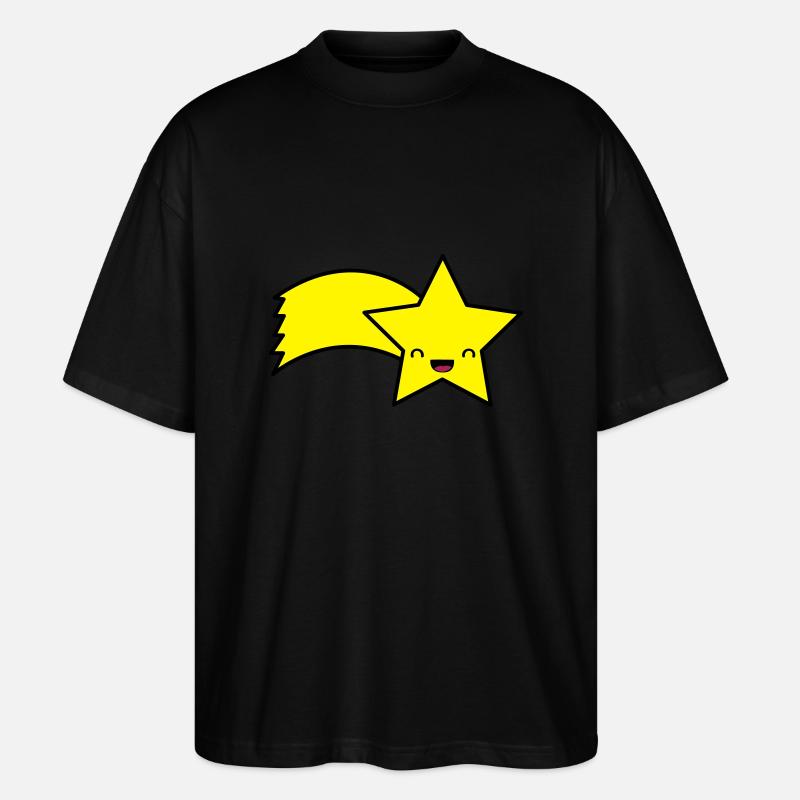 sternschnuppe_002 - Stanley/Stella Oversized Unisex Bio T-Shirt Blaster 2.0 - Schwarz
