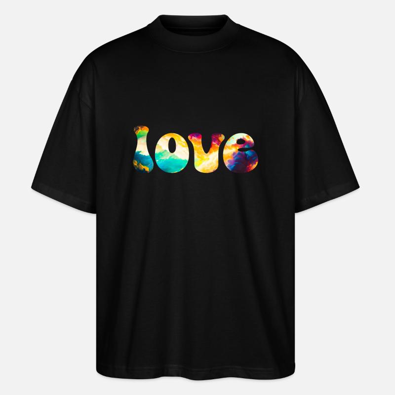 Amour - T-shirt bio Blaster 2.0 coupe oversize Stanley/Stella Unisexe - noir
