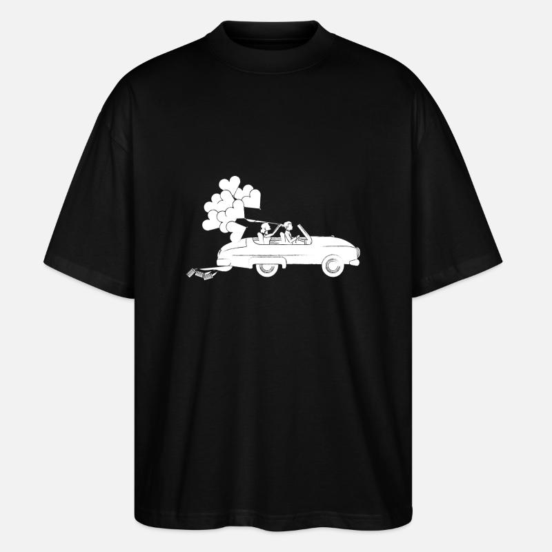 Hochzeit - Stanley/Stella Oversized Unisex Bio T-Shirt Blaster 2.0 - Schwarz