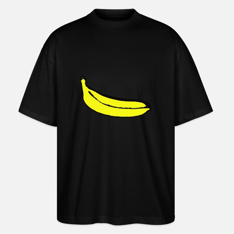 Banane - Stanley/Stella Oversized Unisex Bio T-Shirt Blaster 2.0 - Schwarz