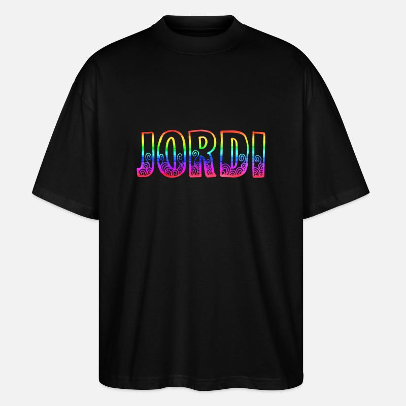 jordi rs regenbogen - Stanley/Stella Oversized Unisex Bio T-Shirt Blaster 2.0 - Schwarz