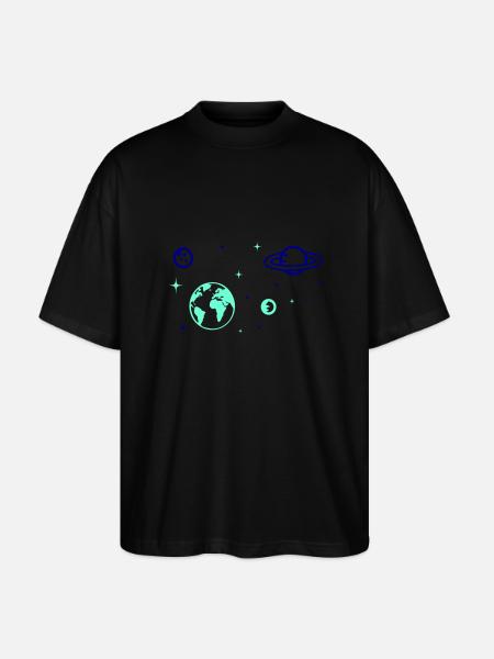 Universe - Stanley/Stella Oversized Unisex Organic T-shirt Blaster 2.0 - black