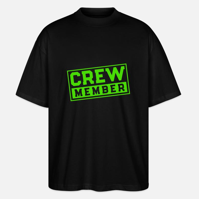Membre d’équipage - T-shirt bio Blaster 2.0 coupe oversize Stanley/Stella Unisexe - noir