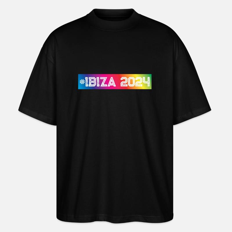 Ibiza 2024 Bunt - Stanley/Stella Oversized Unisex Bio T-Shirt Blaster 2.0 - Schwarz