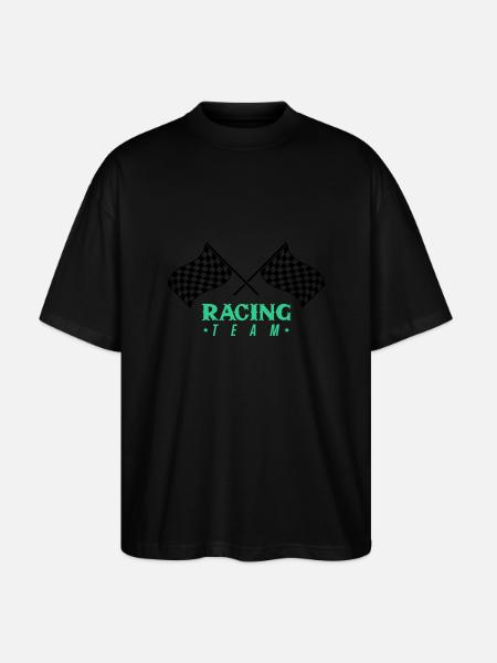 Racing Flag Team - Stanley/Stella Oversized Unisex Organic T-shirt Blaster 2.0 - black