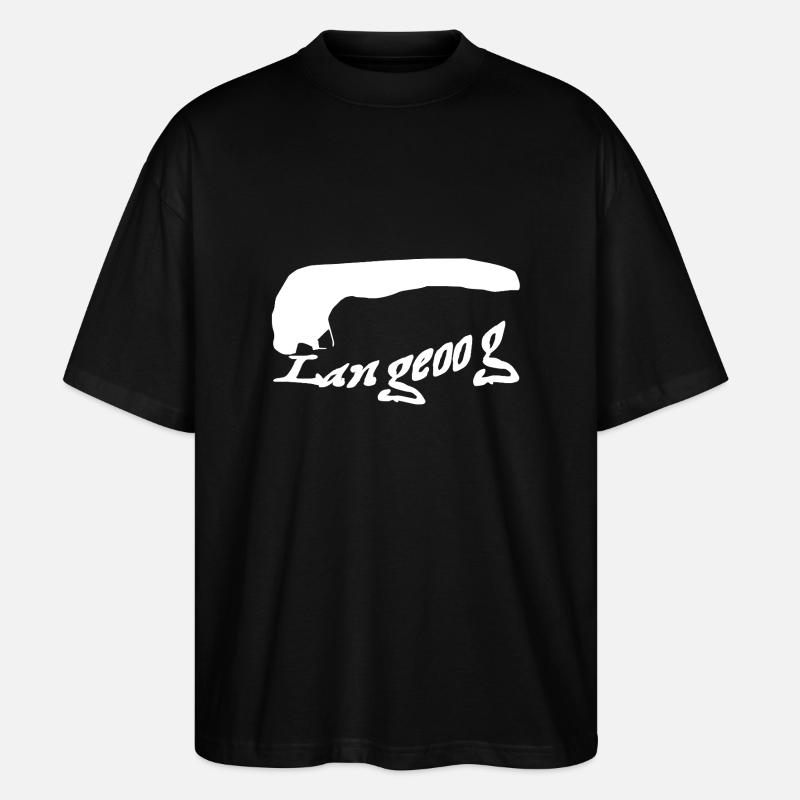 Langeoog Tattoo - Stanley/Stella Oversized Unisex Bio T-Shirt Blaster 2.0 - Schwarz