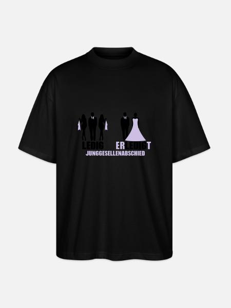 Ledig Erledigt - Stanley/Stella Oversized Unisex Bio T-Shirt Blaster 2.0 - Schwarz