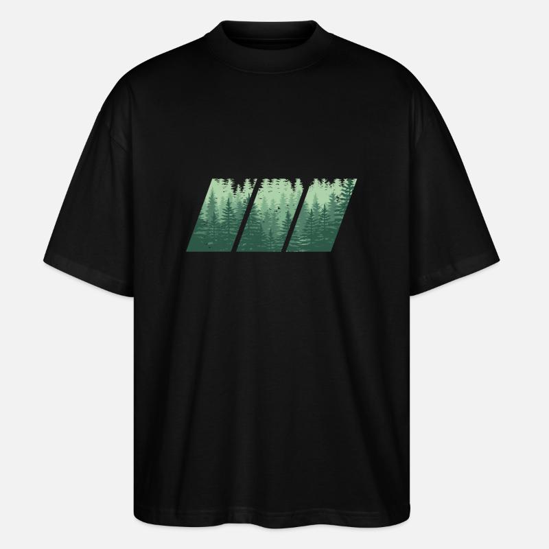 Bäume - Stanley/Stella Oversized Unisex Bio T-Shirt Blaster 2.0 - Schwarz