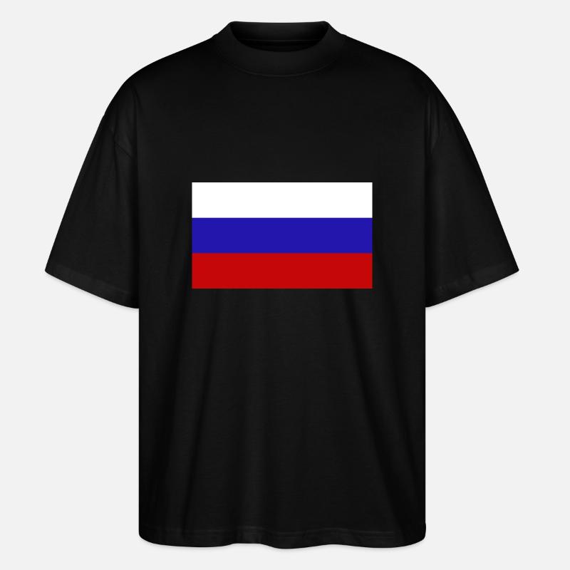 Russland - Stanley/Stella Oversized Unisex Bio T-Shirt Blaster 2.0 - Schwarz