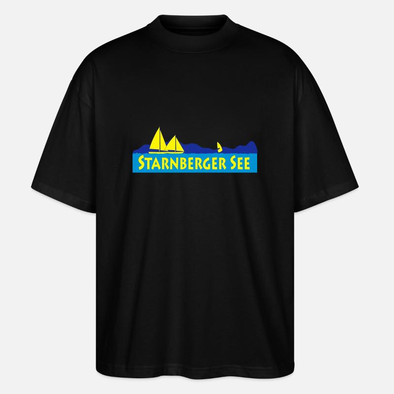 starnberger_see - Stanley/Stella Oversized Unisex Bio T-Shirt Blaster 2.0 - Schwarz