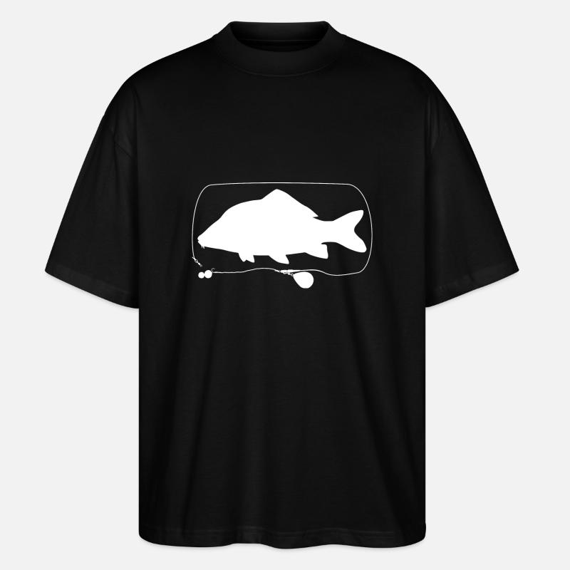 Karpfen - Stanley/Stella Oversized Unisex Bio T-Shirt Blaster 2.0 - Schwarz