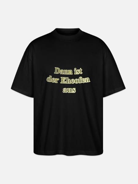 Eheofen aus - Stanley/Stella Oversized Unisex Bio T-Shirt Blaster 2.0 - Schwarz