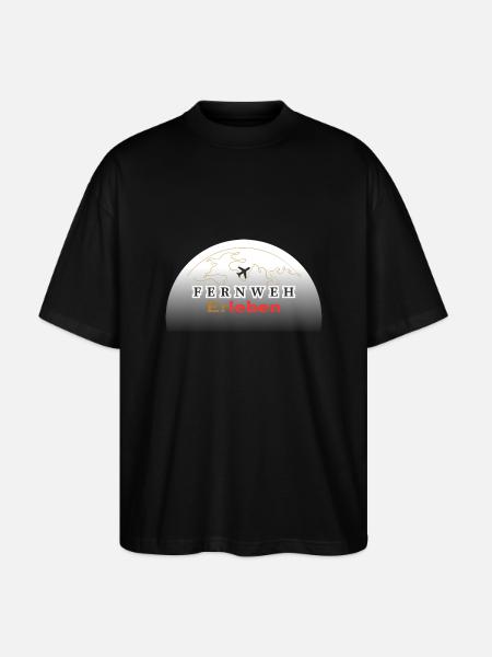 Wanderlust: Your next adventure - Stanley/Stella Oversized Unisex Organic T-shirt Blaster 2.0 - black