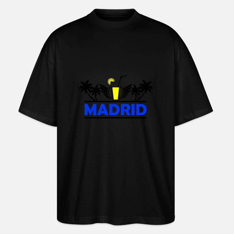 Madrid 2 - Stanley/Stella Oversized Unisex Organic T-shirt Blaster 2.0 - black