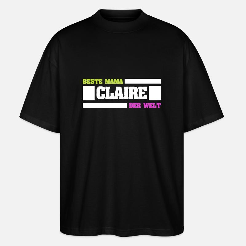 Claire - Stanley/Stella Oversized Unisex Organic T-shirt Blaster 2.0 - black