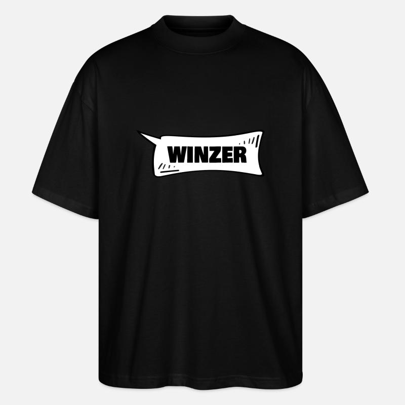 Sprechblase Winzer - Stanley/Stella Oversized Unisex Bio T-Shirt Blaster 2.0 - Schwarz