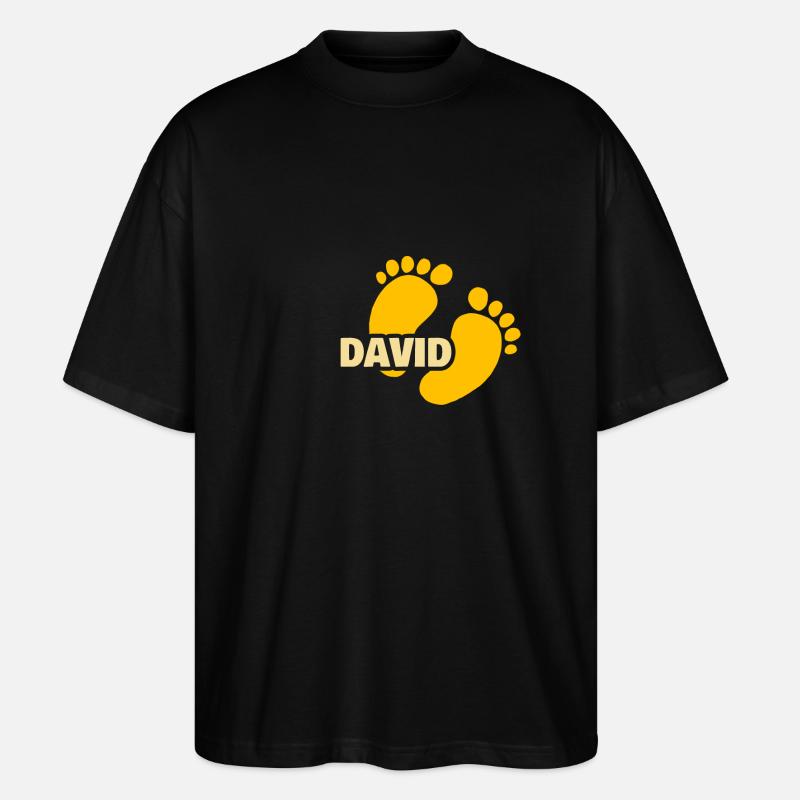 David comme naissance - T-shirt bio Blaster 2.0 coupe oversize Stanley/Stella Unisexe - noir