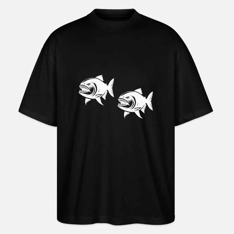 piranha 2 - Stanley/Stella Oversized Unisex Bio T-Shirt Blaster 2.0 - Schwarz