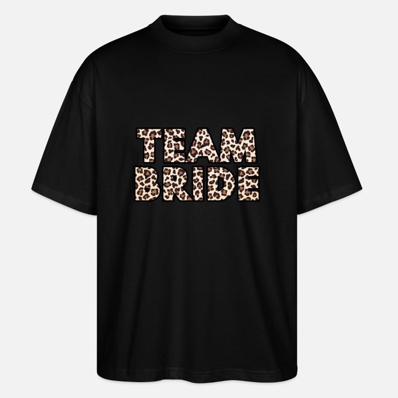 Team Bride léopard - T-shirt bio Blaster 2.0 coupe oversize Stanley/Stella Unisexe - noir