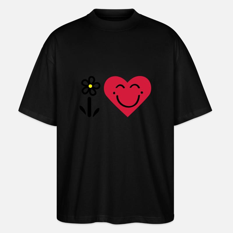 I LOVE SMILE 3 - T-shirt bio Blaster 2.0 coupe oversize Stanley/Stella Unisexe - noir