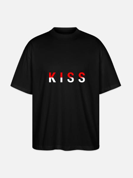 baiser - T-shirt bio Blaster 2.0 coupe oversize Stanley/Stella Unisexe - noir