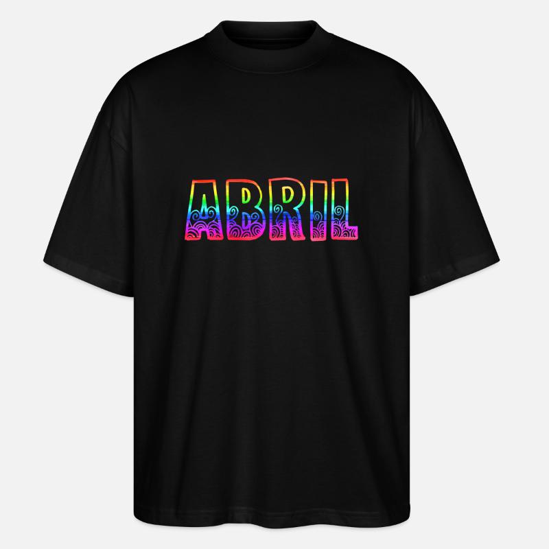 abril rs arc-en-ciel - T-shirt bio Blaster 2.0 coupe oversize Stanley/Stella Unisexe - noir