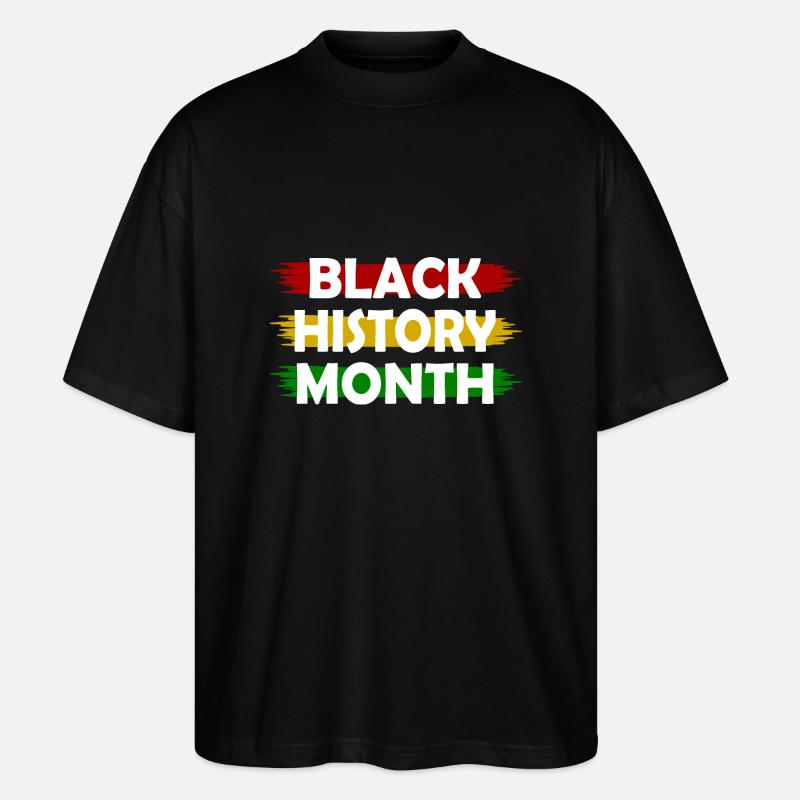 Black history month - Stanley/Stella Oversized Unisex Bio T-Shirt Blaster 2.0 - Schwarz