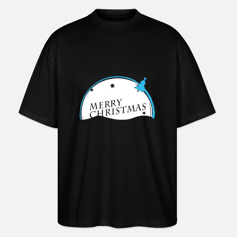 Joyeux Noël VECTORGRAPHIC - T-shirt bio Blaster 2.0 coupe oversize Stanley/Stella Unisexe - noir