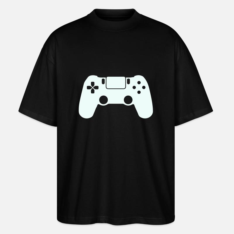 gamepad gamer - Stanley/Stella Oversized Unisex Bio T-Shirt Blaster 2.0 - Schwarz