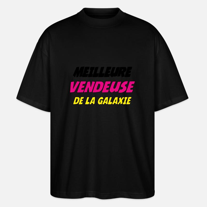MEILLEURE VENDEUSE DE LA GALAXIE - T-shirt bio Blaster 2.0 coupe oversize Stanley/Stella Unisexe - noir