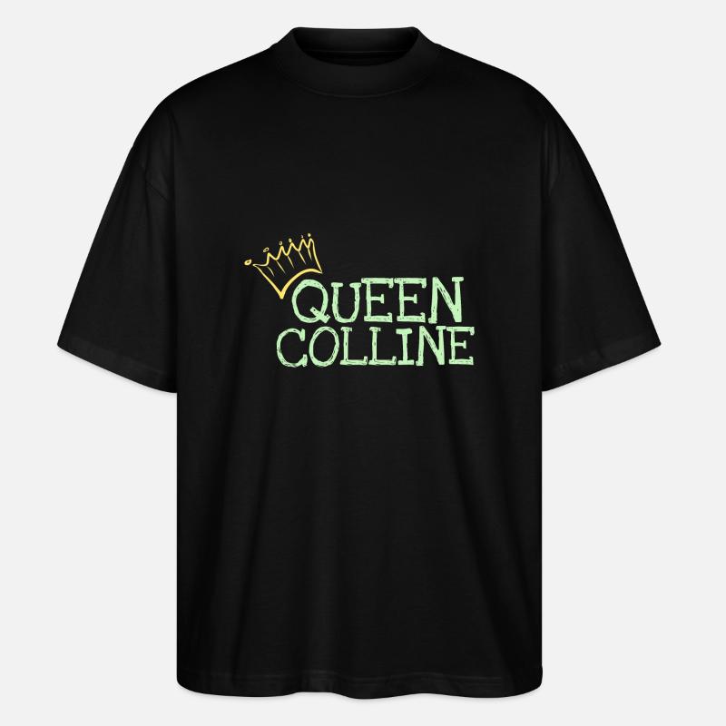 First name Colline - Stanley/Stella Oversized Unisex Organic T-shirt Blaster 2.0 - black