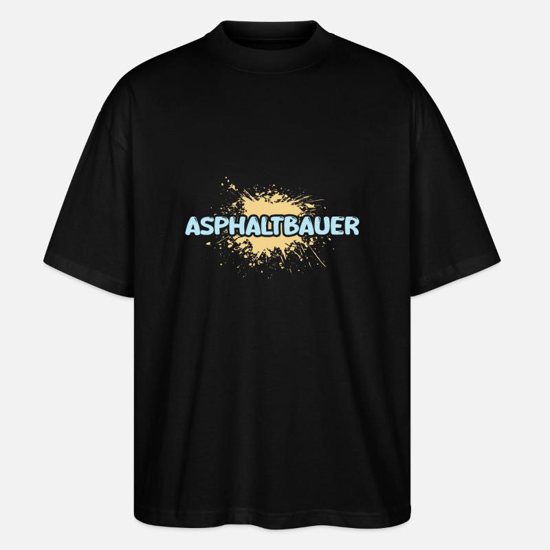 Constructeur d’asphalte comme métier - T-shirt bio Blaster 2.0 coupe oversize Stanley/Stella Unisexe - noir