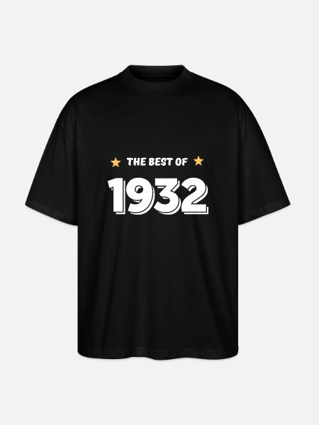 Best of 1932 - T-shirt bio Blaster 2.0 coupe oversize Stanley/Stella Unisexe - noir