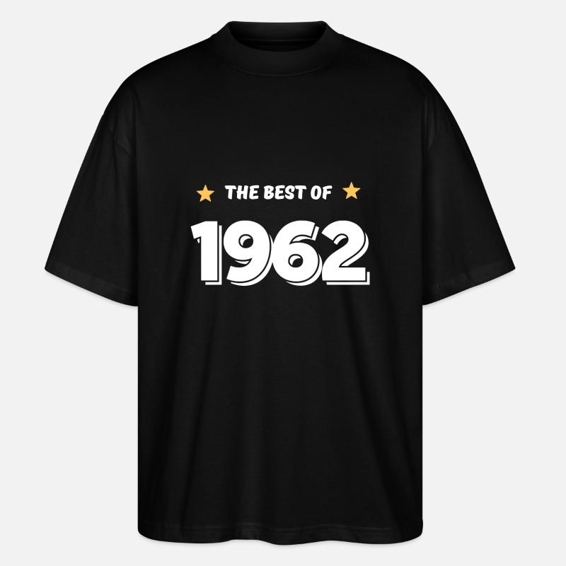 Das Beste von 1962 - Stanley/Stella Oversized Unisex Bio T-Shirt Blaster 2.0 - Schwarz