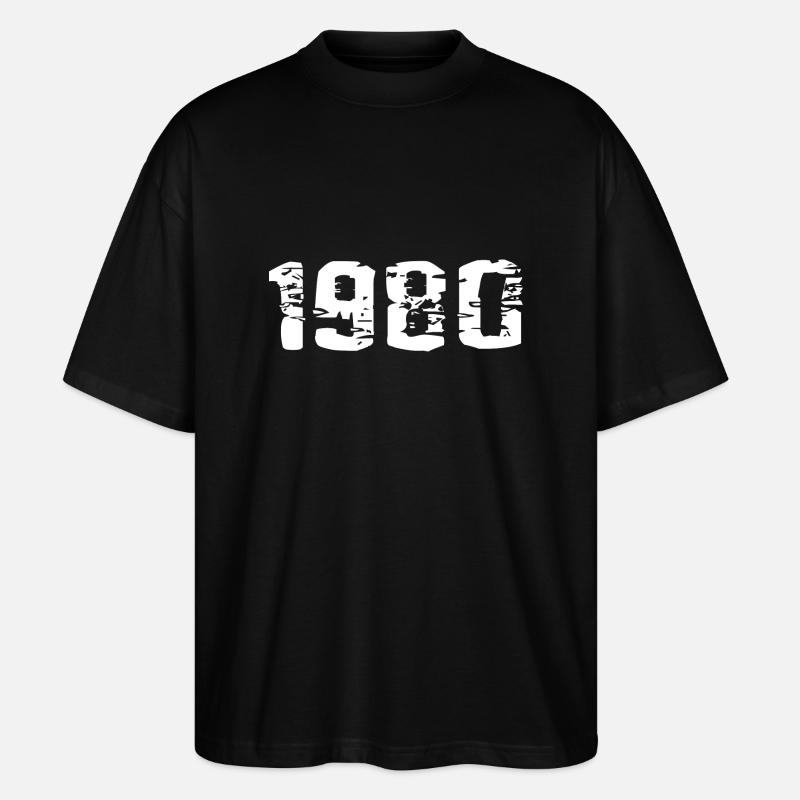 1980 - Stanley/Stella Oversized Unisex Bio T-Shirt Blaster 2.0 - Schwarz