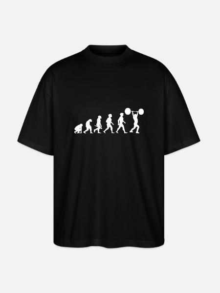 Evolution Weightlifting Weightlifting Bodybuilding - Stanley/Stella Oversized Unisex Organic T-shirt Blaster 2.0 - black