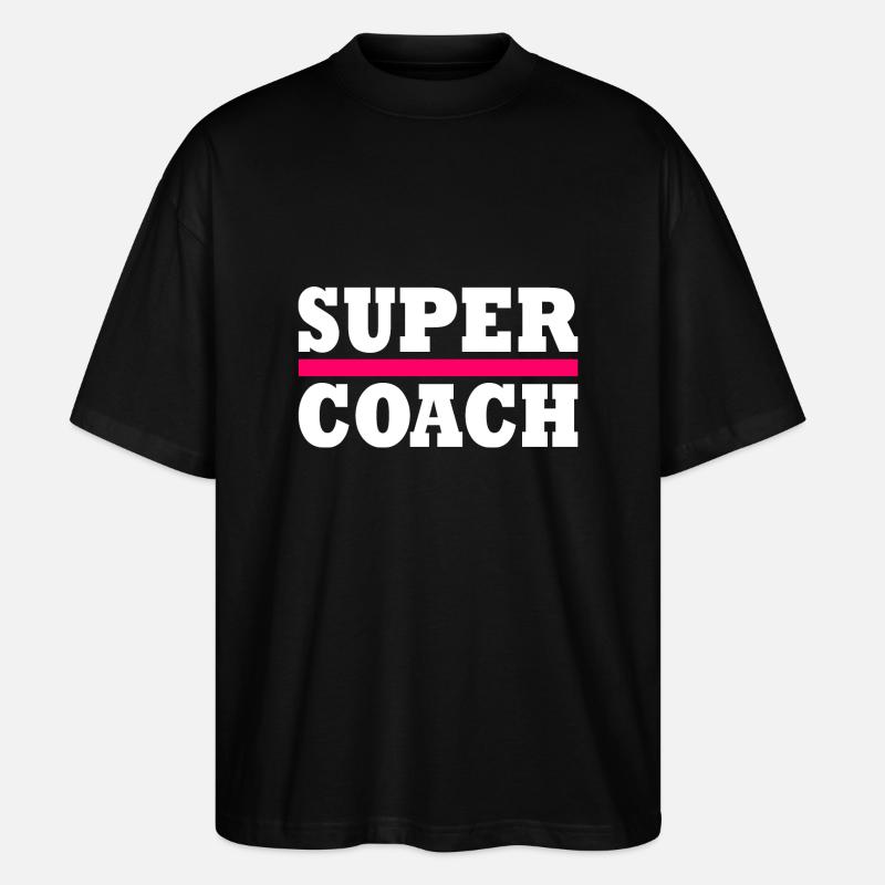 coach - Stanley/Stella Oversized Unisex Bio T-Shirt Blaster 2.0 - Schwarz
