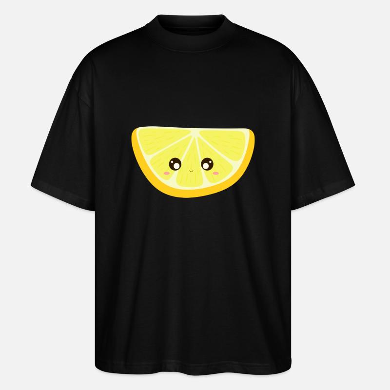 kawaii zitrone - Stanley/Stella Oversized Unisex Bio T-Shirt Blaster 2.0 - Schwarz