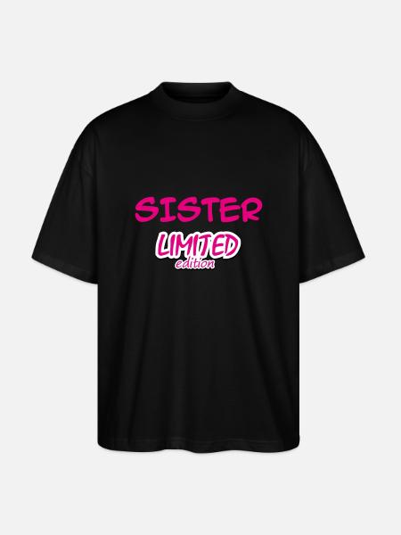 SISTER LIMITED EDITION - Stanley/Stella Oversized Unisex Bio T-Shirt Blaster 2.0 - Schwarz