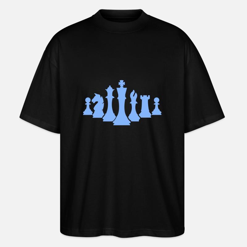 schachfiguren schach - Stanley/Stella Oversized Unisex Bio T-Shirt Blaster 2.0 - Schwarz