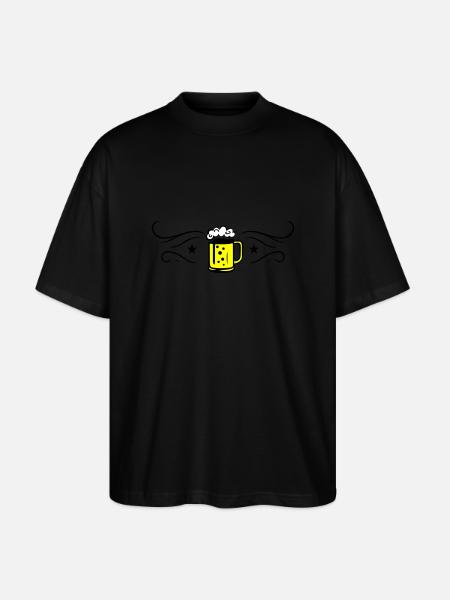 Beer Beer Mug Icon - Stanley/Stella Oversized Unisex Organic T-shirt Blaster 2.0 - black