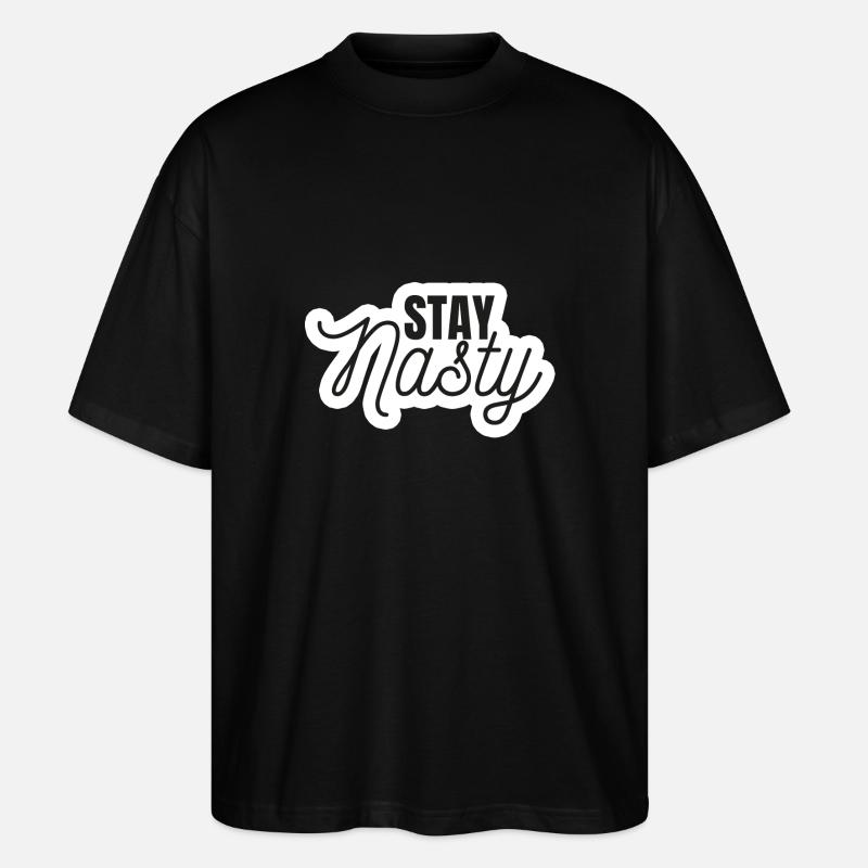 Reste mal - T-shirt bio Blaster 2.0 coupe oversize Stanley/Stella Unisexe - noir