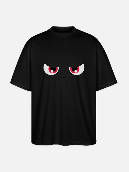 lustiges Gesicht - Stanley/Stella Oversized Unisex Bio T-Shirt Blaster 2.0 - Schwarz
