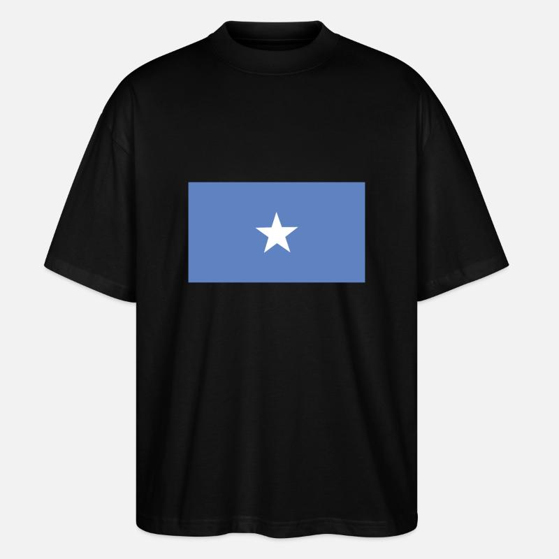 Somalia Flagge - Stanley/Stella Oversized Unisex Bio T-Shirt Blaster 2.0 - Schwarz