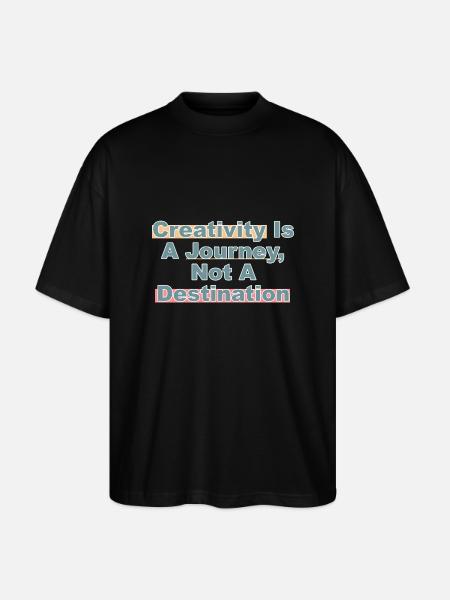 Creative Journey - Stanley/Stella Oversized Unisex Organic T-shirt Blaster 2.0 - black