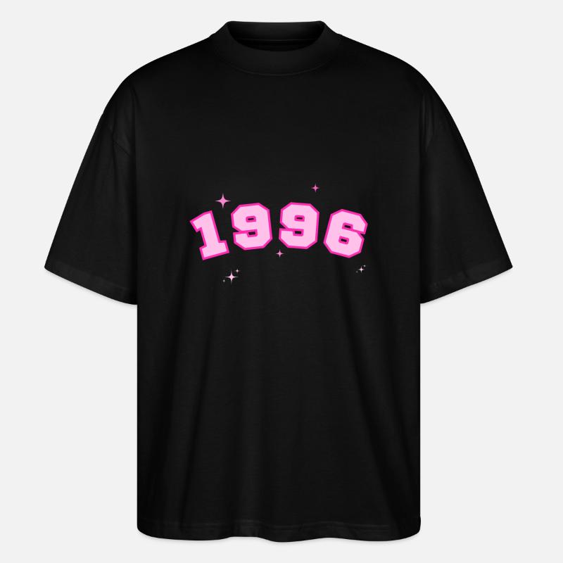 1996 rose étoile - T-shirt bio Blaster 2.0 coupe oversize Stanley/Stella Unisexe - noir