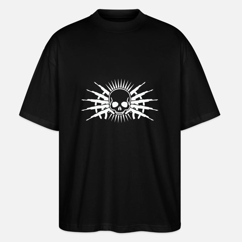 pistolets à crâne - T-shirt bio Blaster 2.0 coupe oversize Stanley/Stella Unisexe - noir