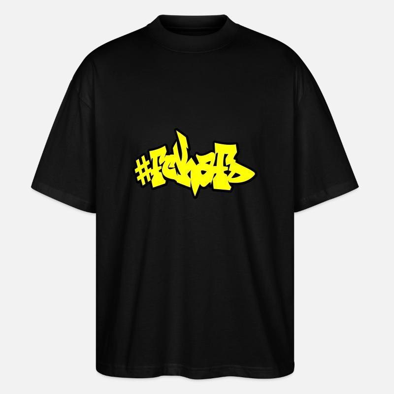 FCK AFD - Stanley/Stella Oversized Unisex Bio T-Shirt Blaster 2.0 - Schwarz