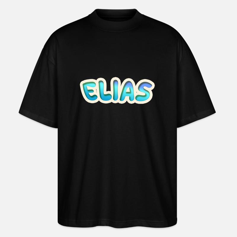 Gift for Elias - Stanley/Stella Oversized Unisex Organic T-shirt Blaster 2.0 - black