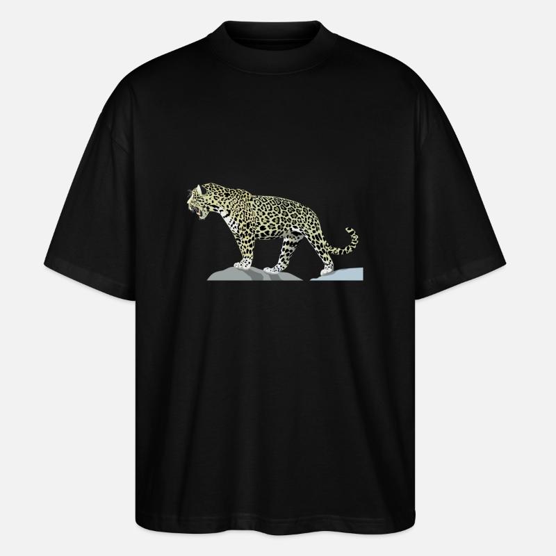 Jaguar - Stanley/Stella Oversized Unisex Bio T-Shirt Blaster 2.0 - Schwarz